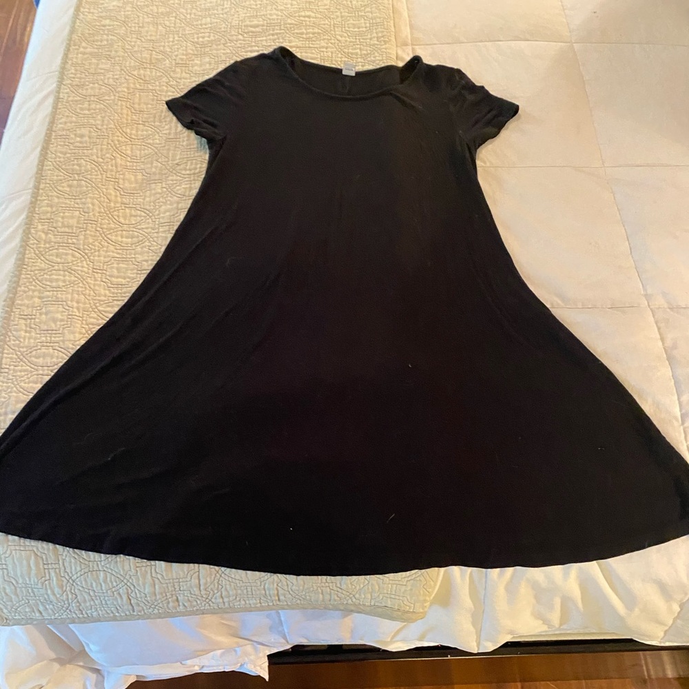 Simple jersey knit swing dress